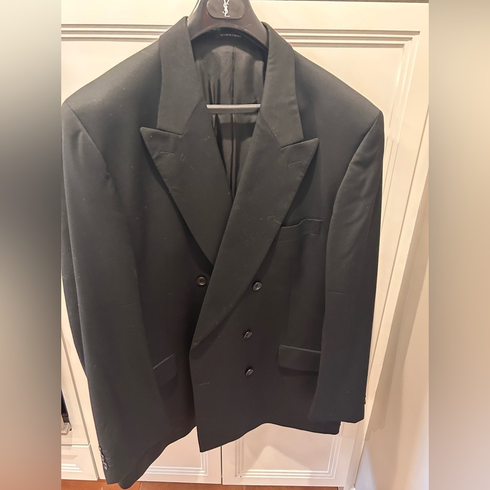 Yves Saint Laurent Black Double-Breasted Blazer